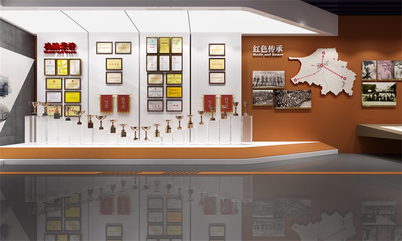 3某部隊(duì)榮譽(yù)室